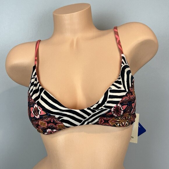 Billabong Sun Tribe Reversible Bikini Top Size Large Trilet NWT - Picture 1 of 16
